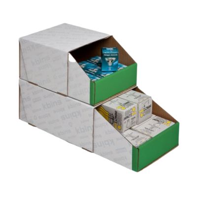 K Bins cardboard parts storage 400x400