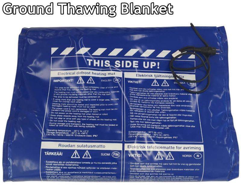 ground thawing blanket blue