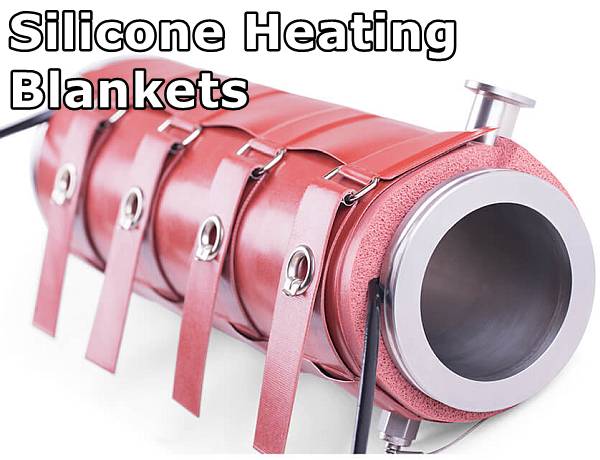 silicone heater with straps for a cylinder