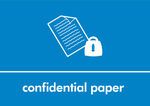 A3 Signage Poster 100 confidential paper