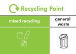 A3 Signage Poster 70 mixed recycling 30 general waste