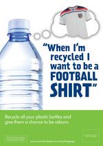 A4 Poster WRAP Water Bottles Football Shirt