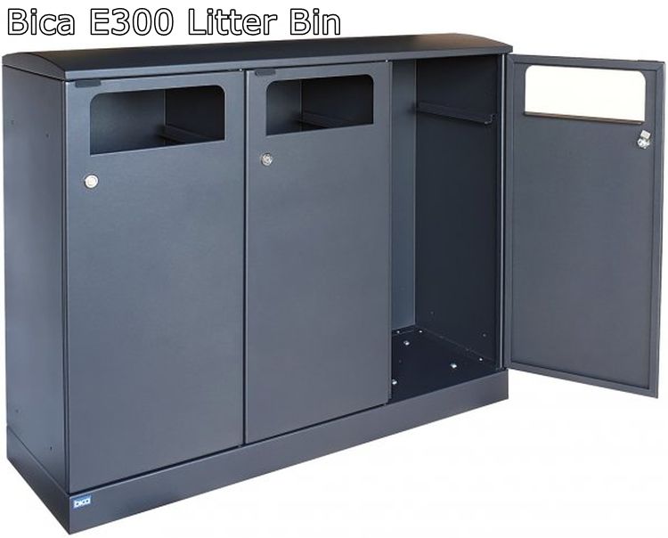 E300 open door litter bin