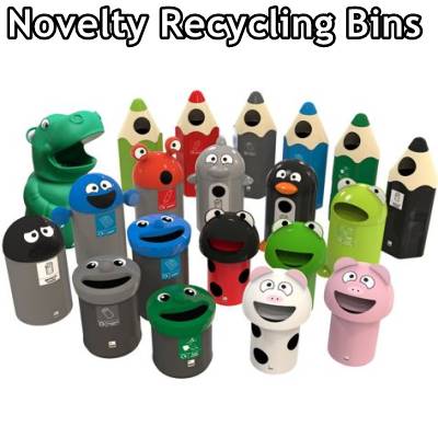 novelty recycling bins group