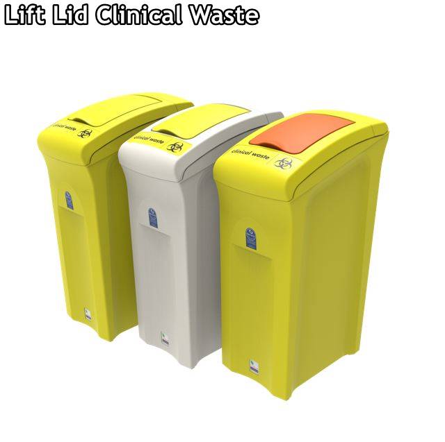 Lift lid Clinical Waste Bins