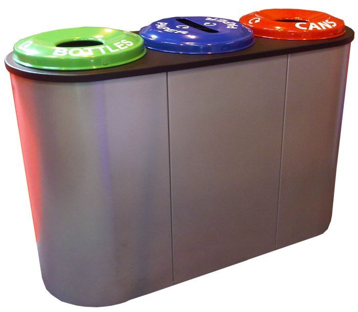 Polo triple recycling bin 