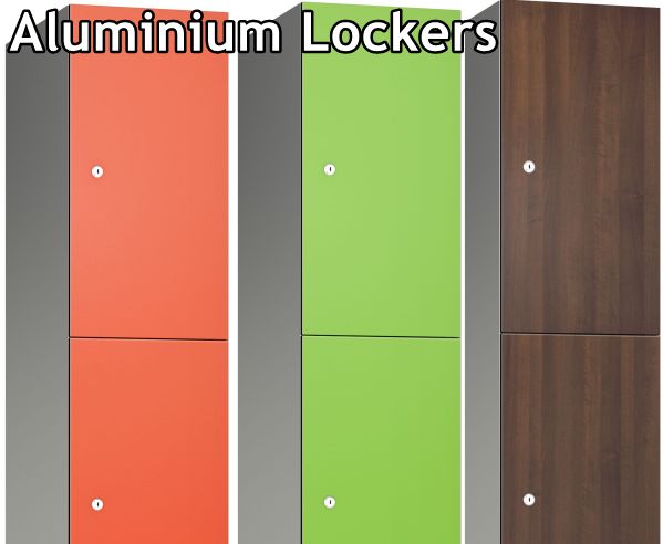 top half aluminium lockers SGL doors