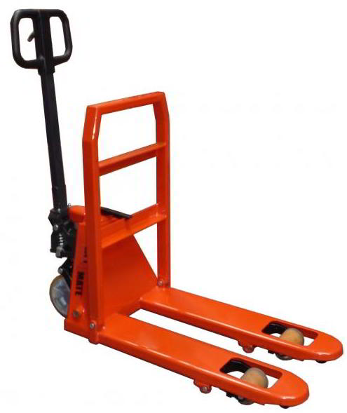 Pallet truck with folding frame