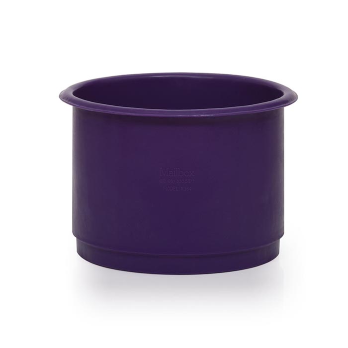 x354 interstacking purple plastic tub