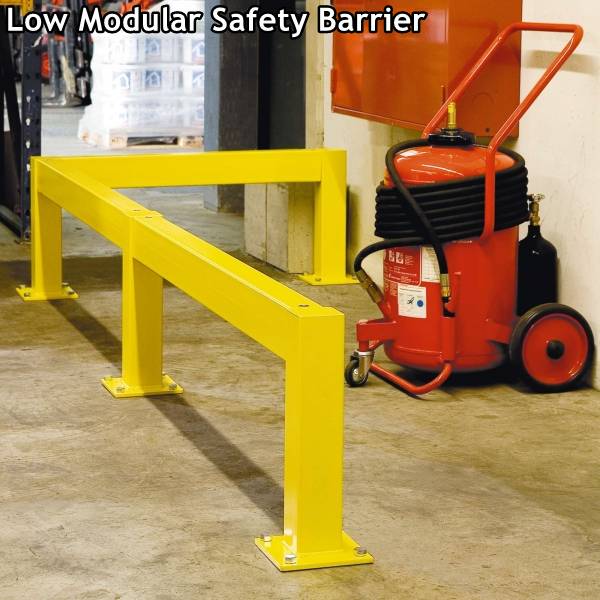 low modular safety barrier factory on-site