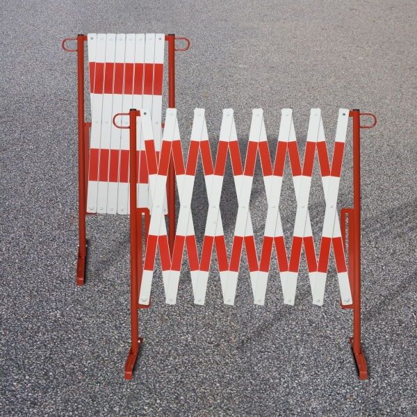 trellis barriers red and white