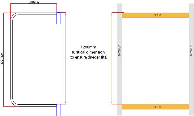 Measurement drawings vertical dividers