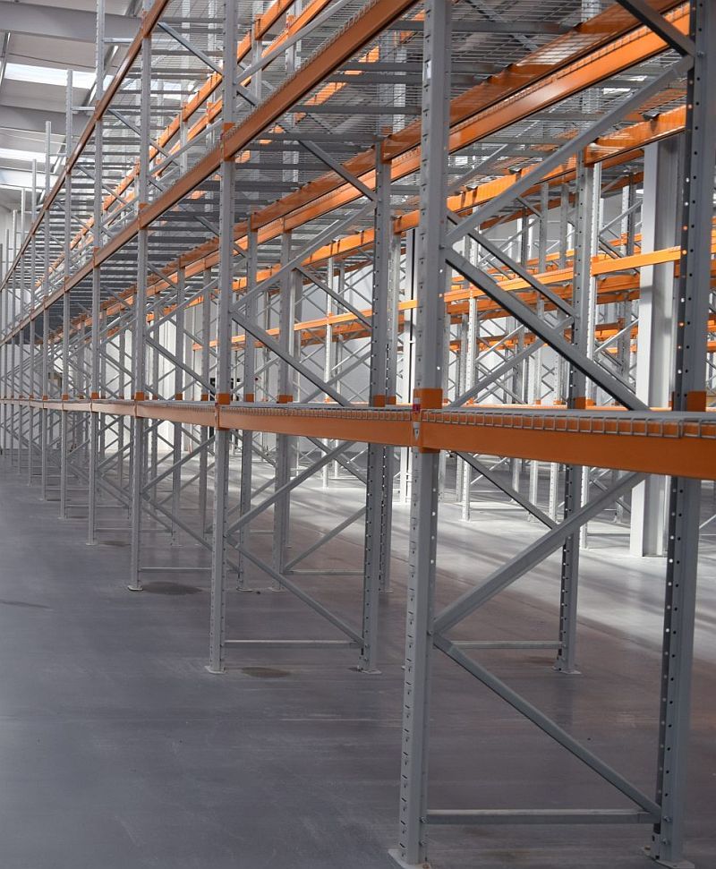wire mesh on racking
