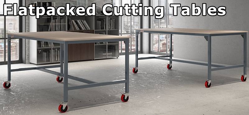Flatpacked Fabric Cutting Tables