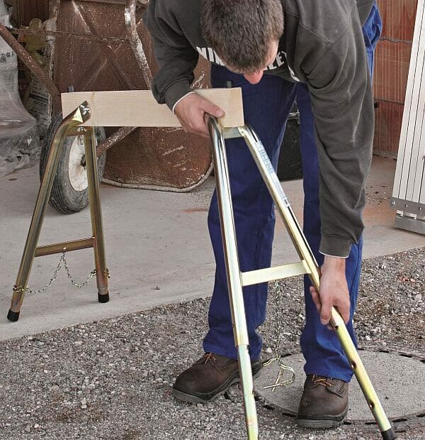 work trestles in use
