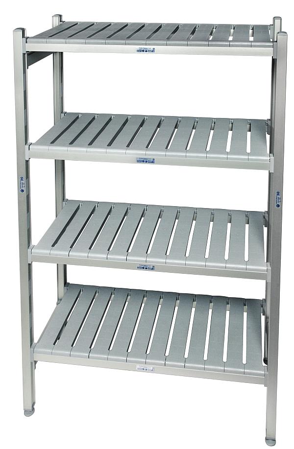 anodised aluminium shelving system