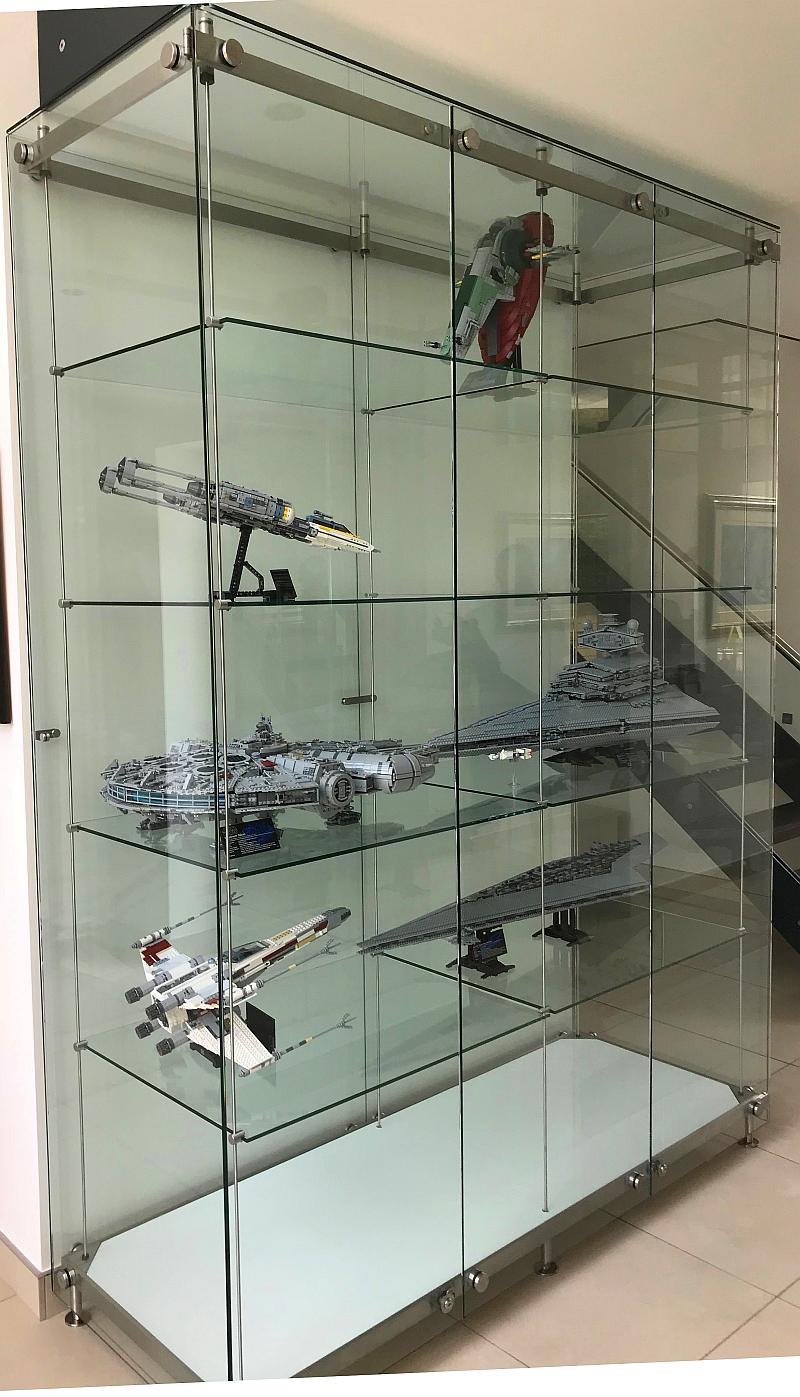 Star wars display glass case