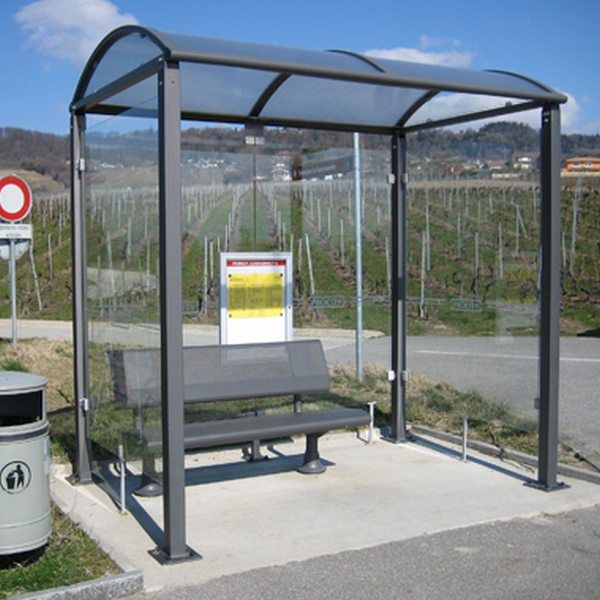Bus Shelter with square posts