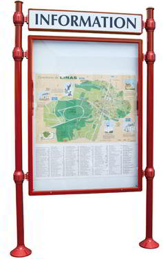 red information poster case