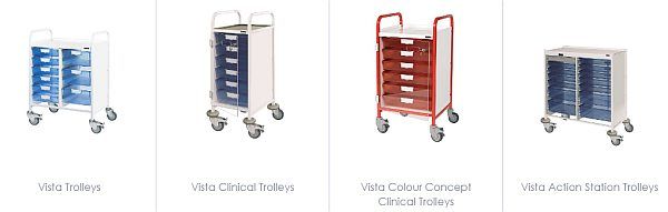 vista medical trolley range