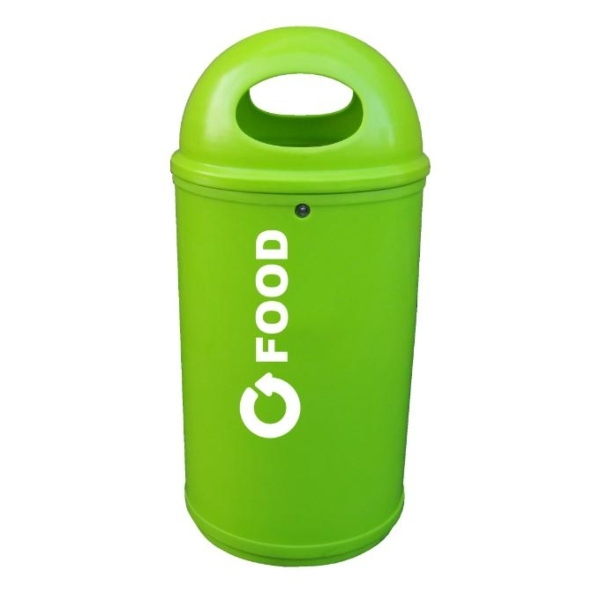 Classic Recycling Bin Food Lime 600x600