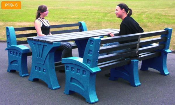 Recycled plastic Bench and Table