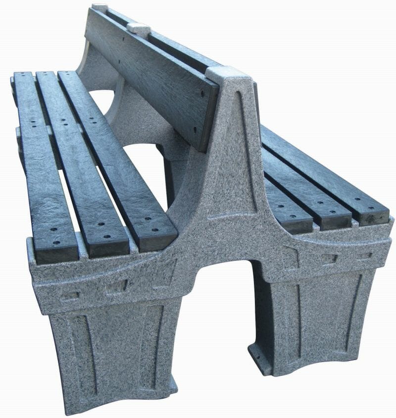 outdoor back to back bench