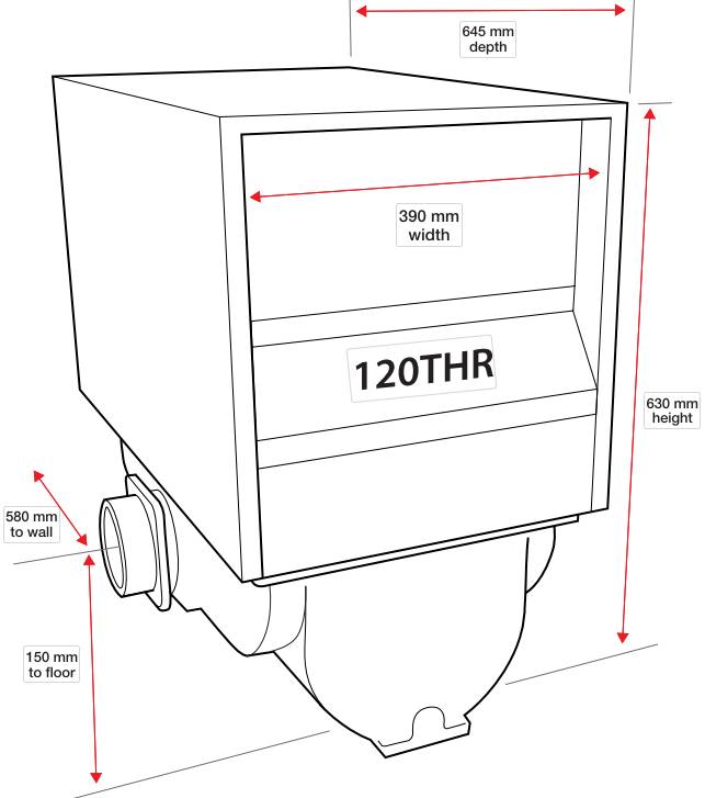 120thr heater dimensions