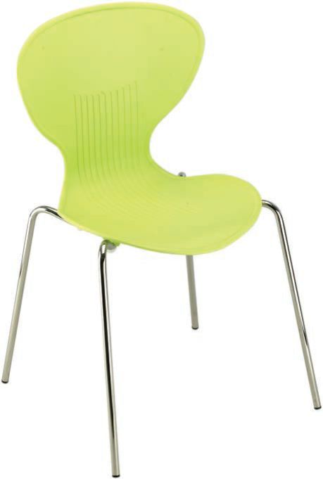 flash polypropylene chair green