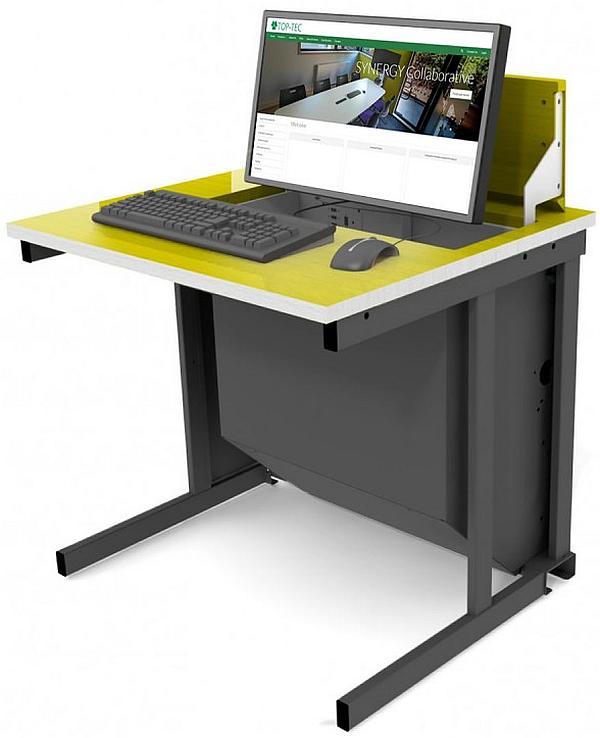 electric flip top educational desking