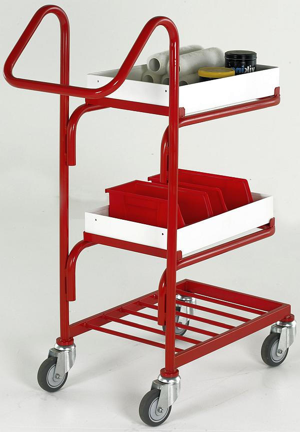 BT110 Mailroom trolley and Plastic Trays