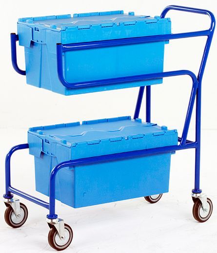 CT03 distribution trolley with containers