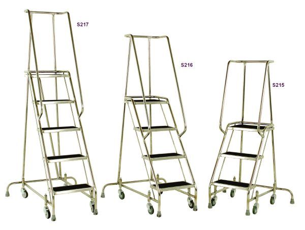 stainless steel mobile steps