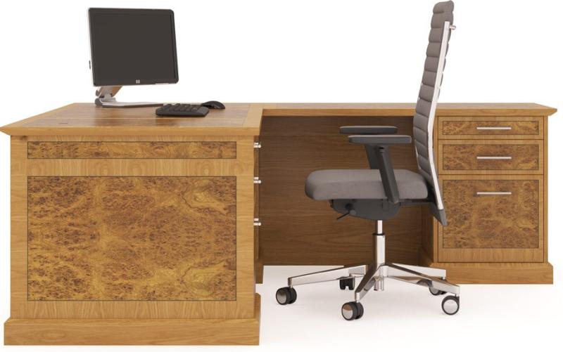partners executive veneered desk