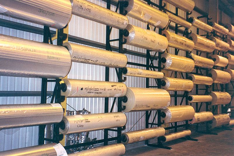 coil storage racks for rolls