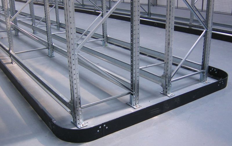 guide rail protection for pallet racking