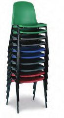 poly school chairs stacked