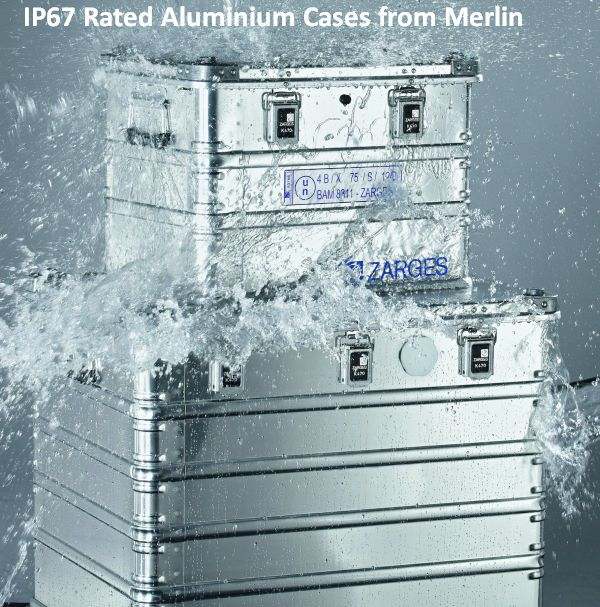 IP67 rated aluminium containers - cases